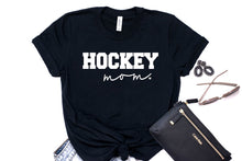 Load image into Gallery viewer, Hockey Mom Tee - Solid Black Blend