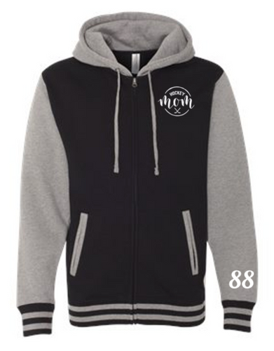 Customizable Hockey Mom Varsity Jacket