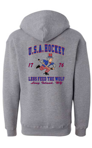 Team USA Uncle Sam Lace Up Hockey Hoodies