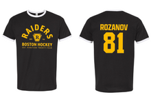 Load image into Gallery viewer, Heated Rivalry: Rozanov Raider Ringer Tee