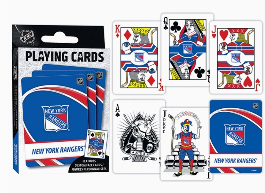 Line Rangers Ranger Card NY Rangers Playing Cards – Long Island Hockey Co.