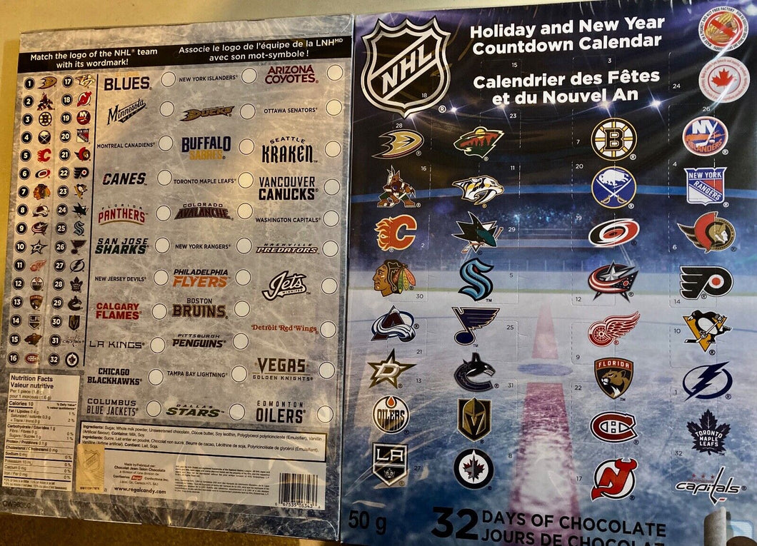 NHL Advent Calendar 2023 Long Island Hockey Co.