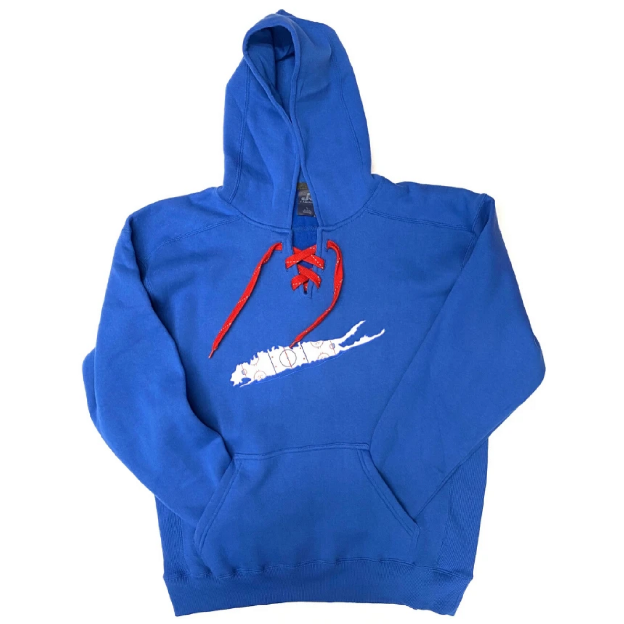 Lace Up Hoodie - Red