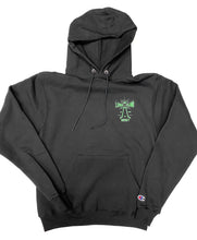 Load image into Gallery viewer, Lighthouse Hoodie: Black + Neon Green