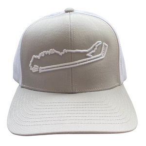 Long Island + Hockey Stick 3D Embroidered Trucker Hats