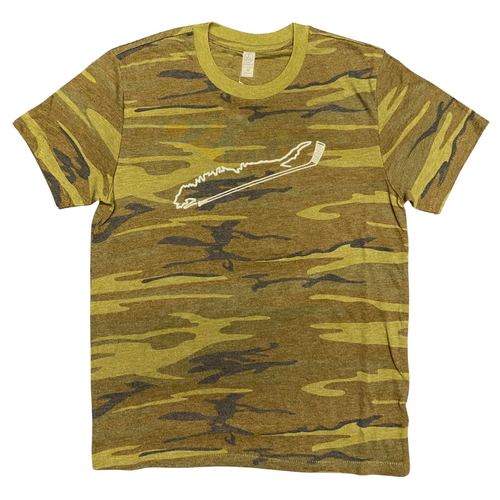 Long Island + Hockey Stick Camo Tee